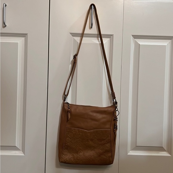 The SAK Lucia Crossbody Bag- Tobacco Floral Emboss - Picture 3 of 8